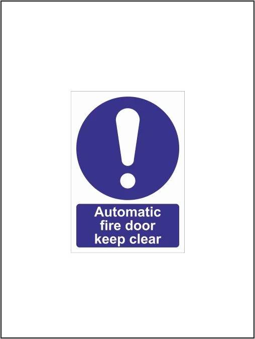 Automatic Fire Door Keep Clear