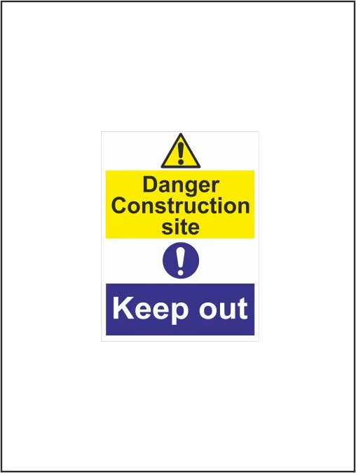 Danger Construction Site Keep Out (P) - Multi Purpose