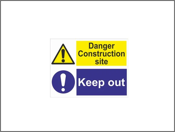 Danger Construction Site Keep Out (L) - Multi Purpose