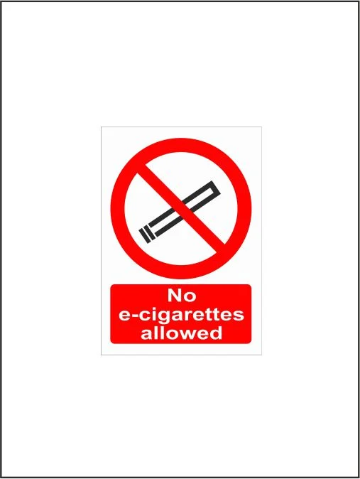 No E-Cigarettes Allowed