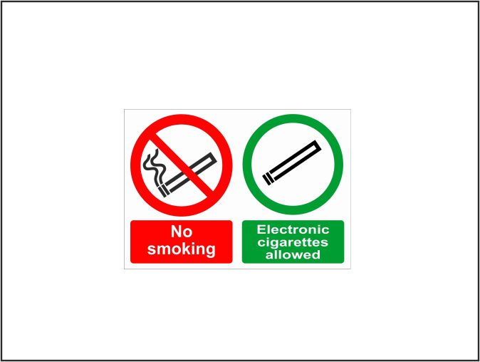 No Smoking - Electronic Cigarettes Allowed