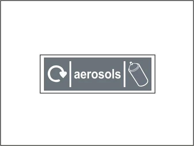 Aerosols - Recycling Sign (L)