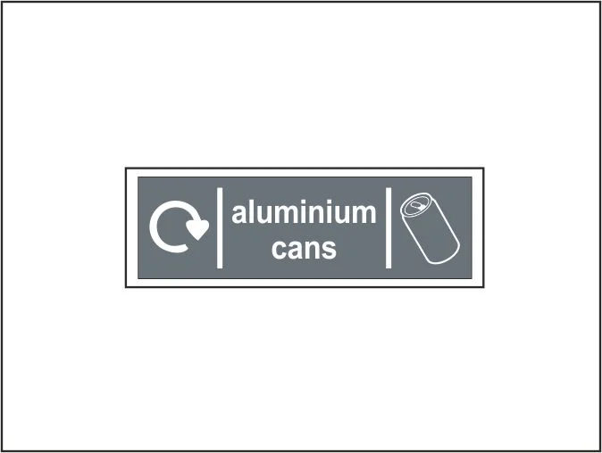 Aluminium Cans - Recycling Sign (L)