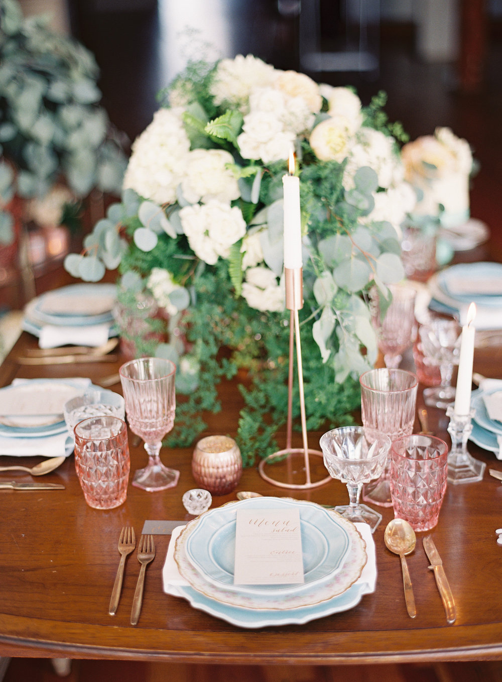 Rose Gold Wedding Details | The Loft on Pine Wedding | Green Apple Event Co | Sposto Photography