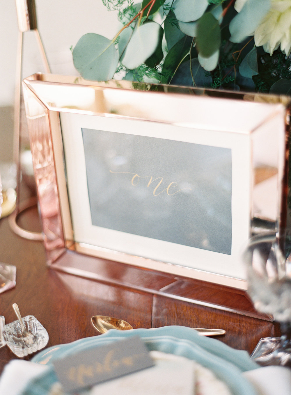 Rose Gold Wedding Details | The Loft on Pine Wedding | Green Apple Event Co | Sposto Photography