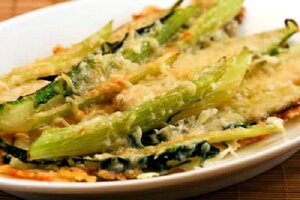 Baked Swiss Chards Stems with Parmesan