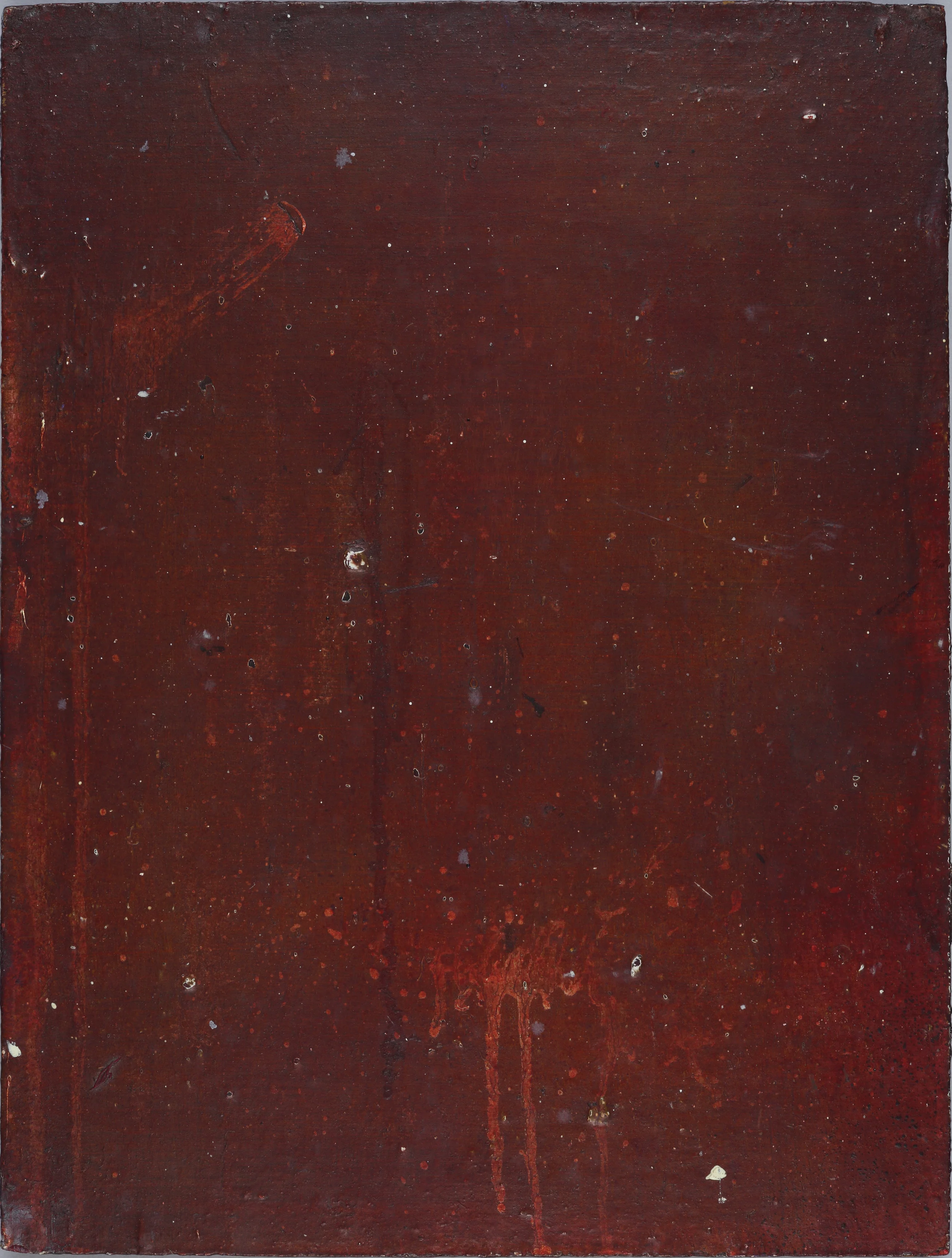 mumbled & re-marks oil on panel, 9x12", 2011