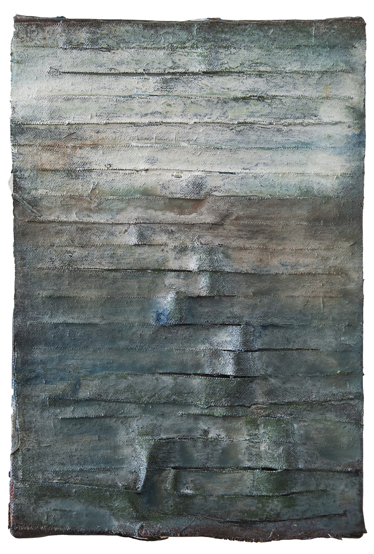 untitled (disorder) oil, mixed media on canvas on panel, 7" by 10.25", 2015.