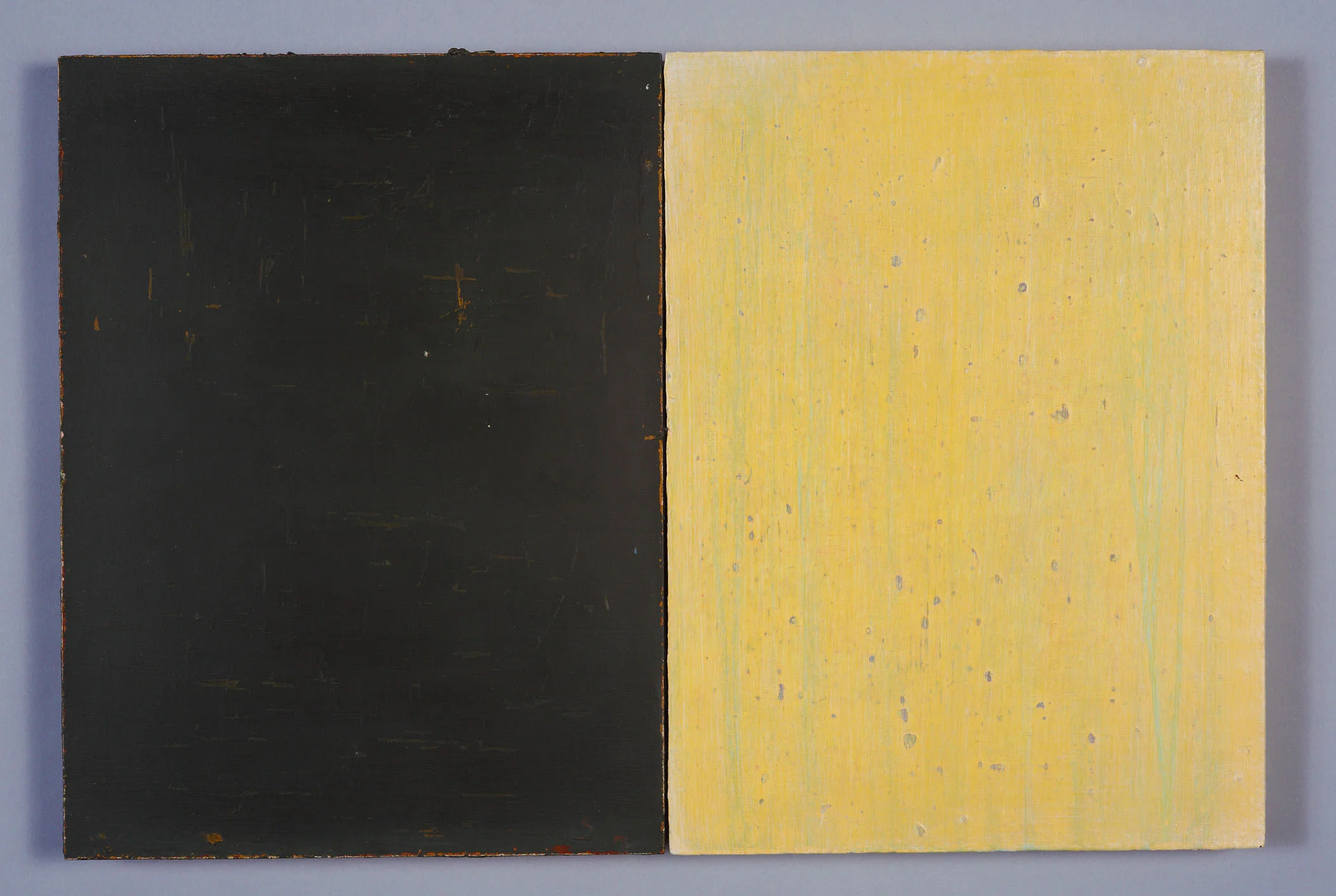 rises for ulster oil on panel, 9x18" diptych, 2010 $700