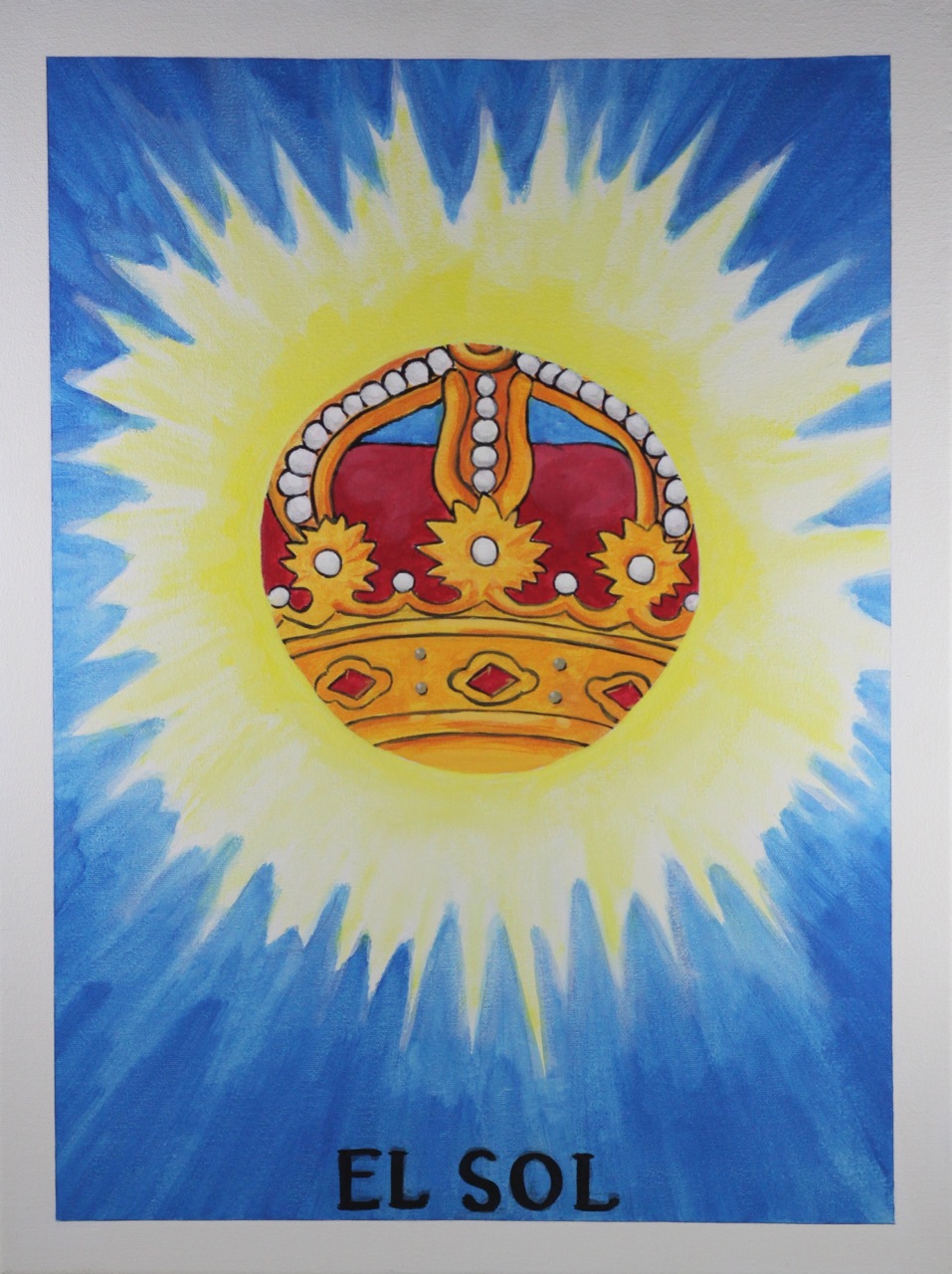 El Sol, Acrylic on canvas, 24" x 18"