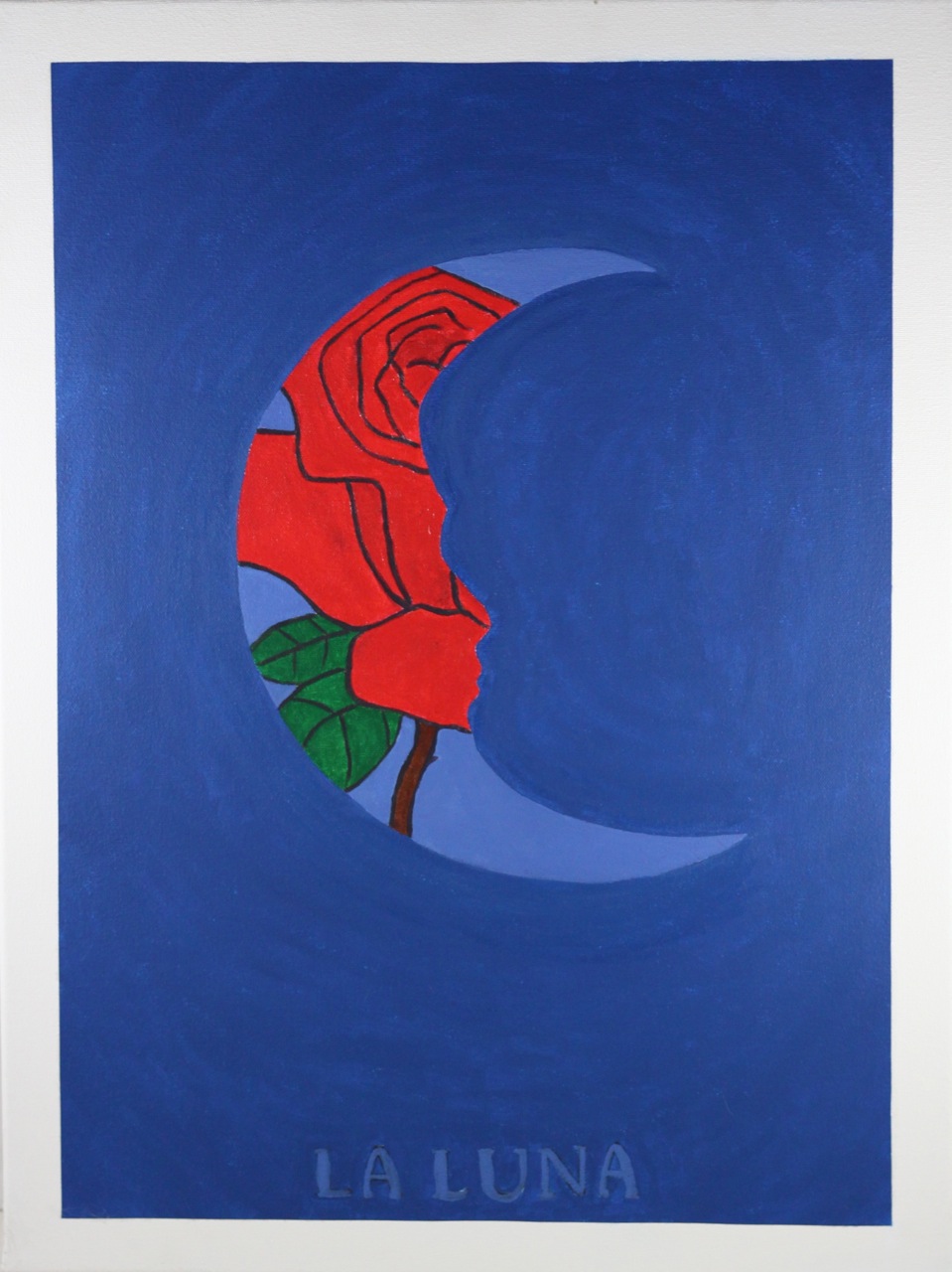 La Luna, Acrylic on canvas, 24" x 18"