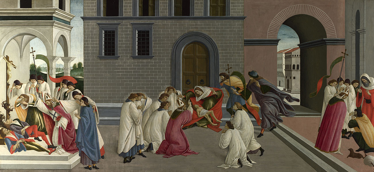 Botticelli, Three miracles of St Zenobius