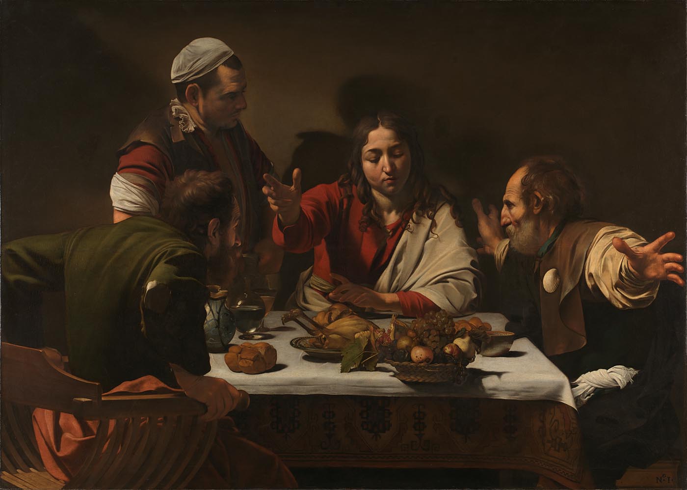 Michelangelo Merisi da Caravaggio, The Supper at Emmaus, 1601
