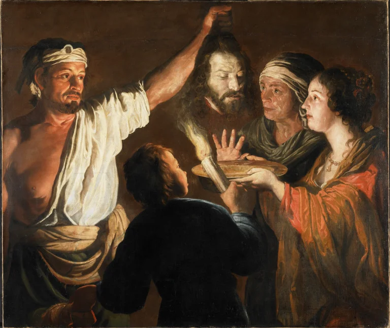 William Dobson, The Executioner with the Head of John the Baptist , painted between 1640-6 © National Museums Liverpool