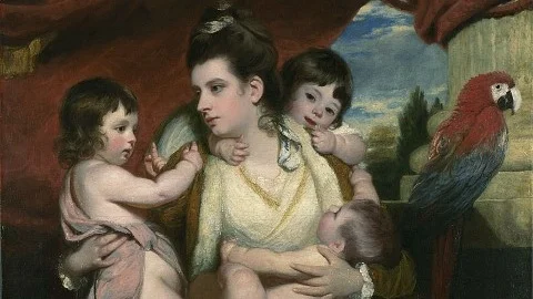 Joshua Reynolds, Lady Cockburn and her three Eldest Sons (detail), 1773. Bequeathed by Alfred Beit, 1906 © The National Gallery, London