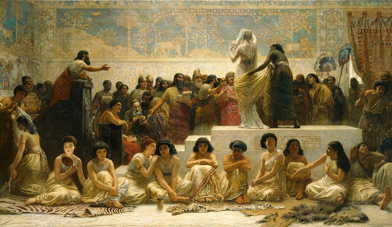 Edwin Long, The Babylonian Marriage Market, 1875 © Royal Holloway, University of London