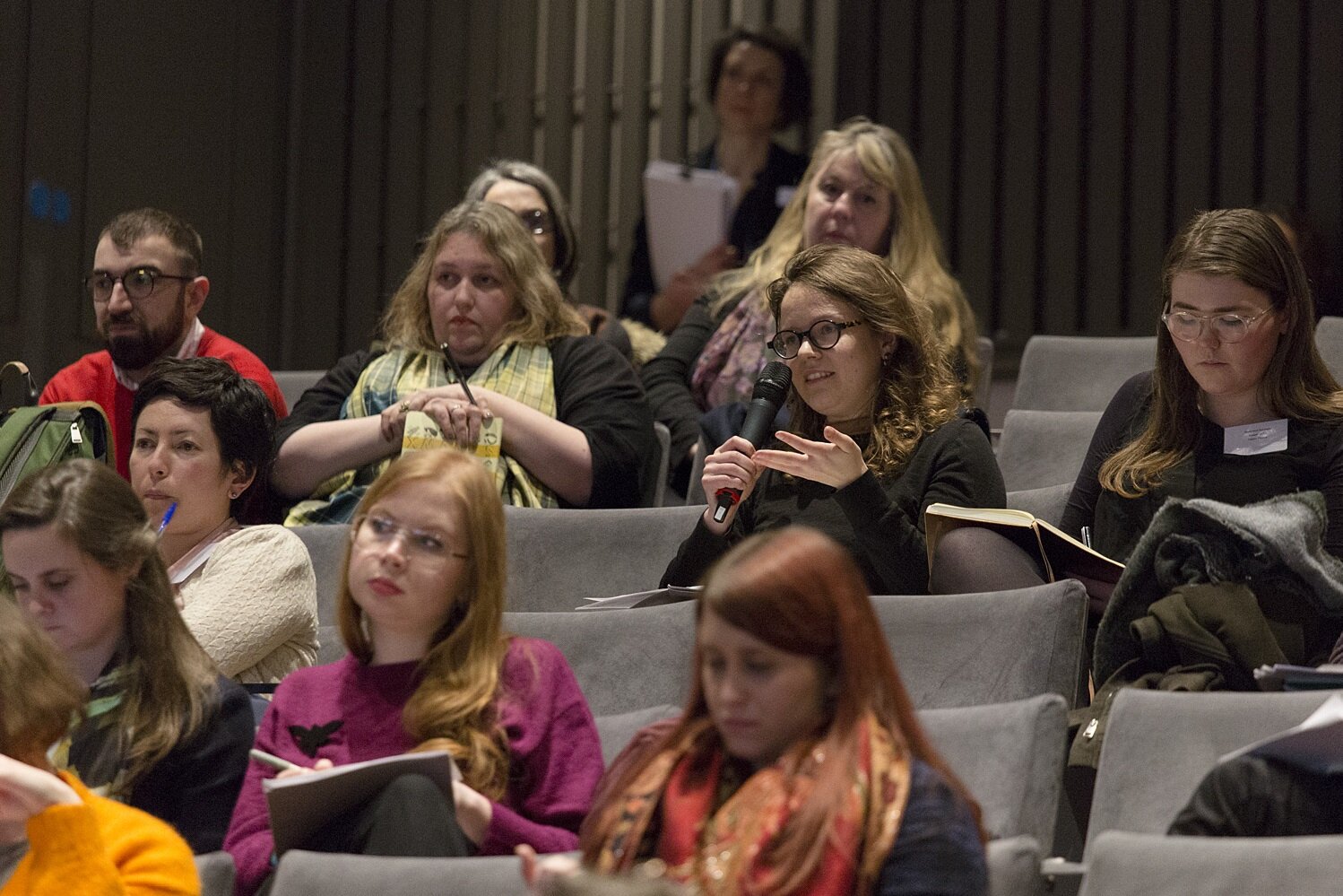 DELEGATES AT THE JOINT SSN CONFERENCE ‘WHY EXHIBITIONS?’, 21-22 FEB. 2018 © THE NATIONAL GALLERY