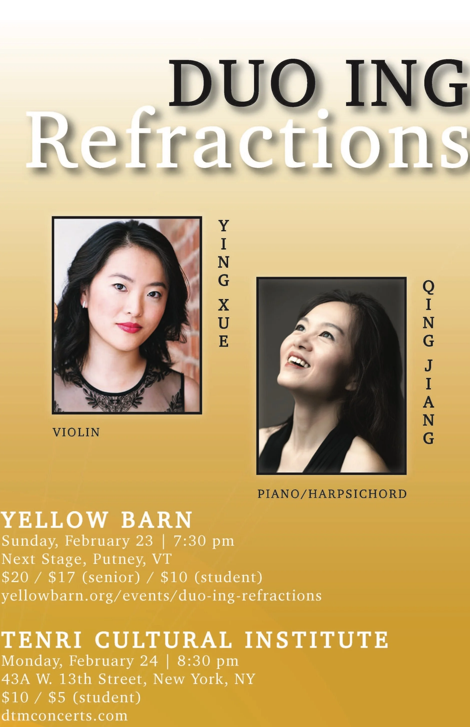 DUO ING: Refractions @ Tenri Institute