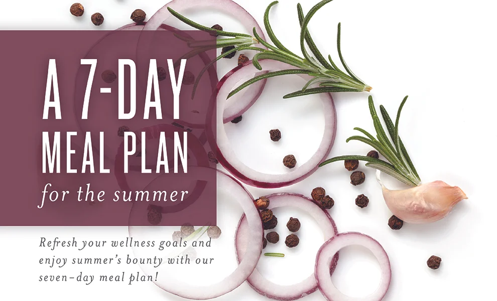 Young Living 7 Day Summer Meal Plan