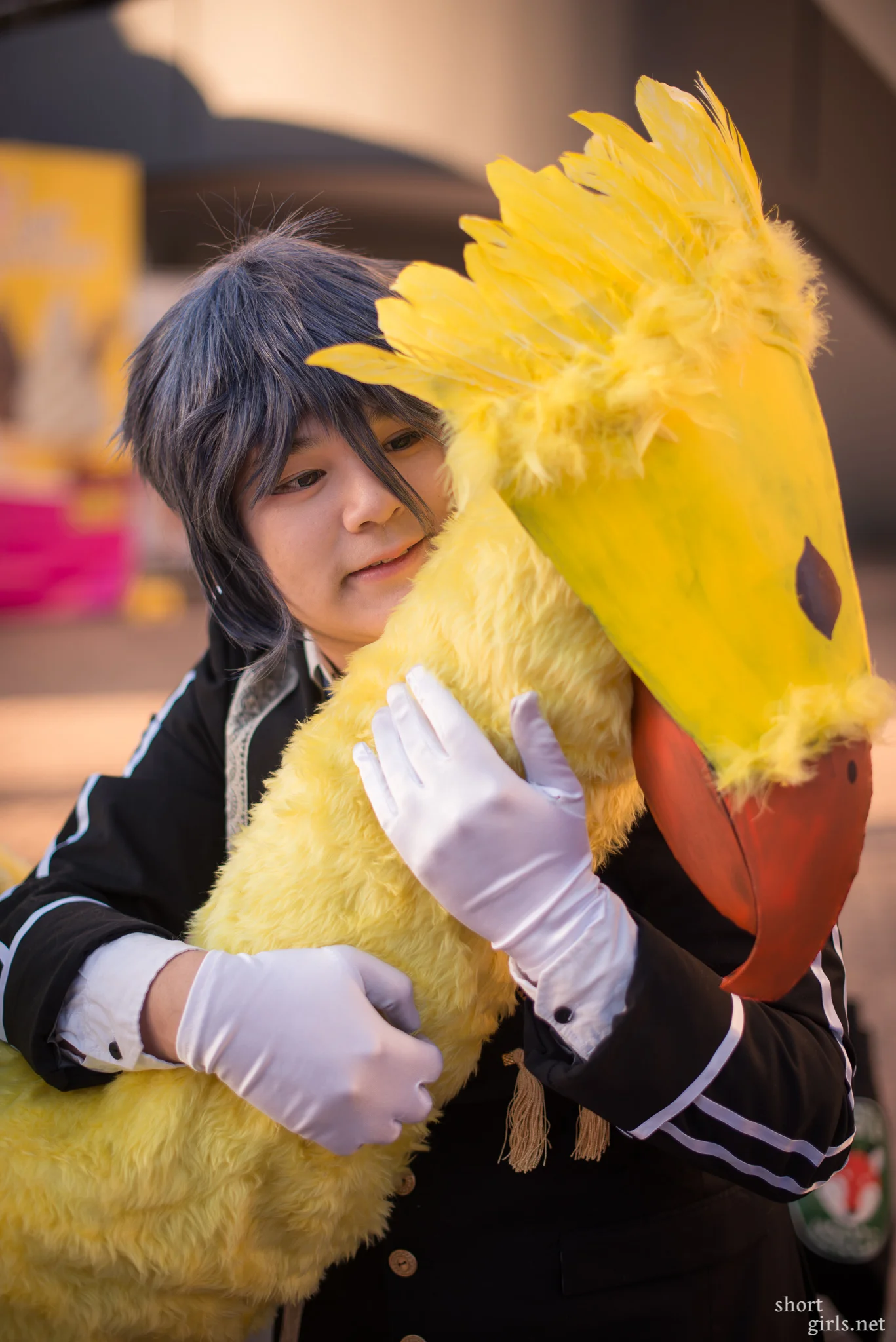   Darryl  made a chocobo to go along with his wedding-version Noctis from Final Fantasy 