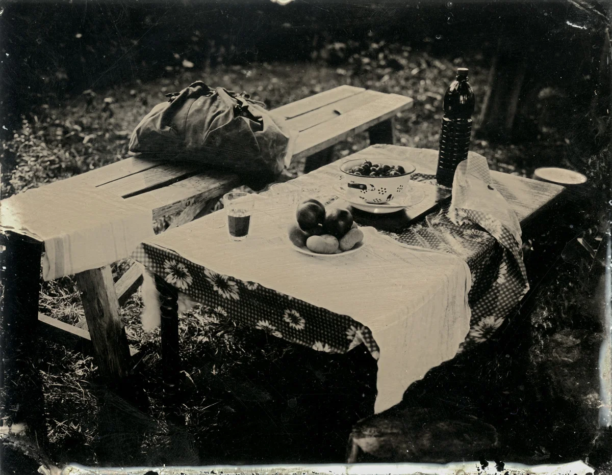 Garden Table with Refreshments. Balozi, Ķekava. Latvia 2015