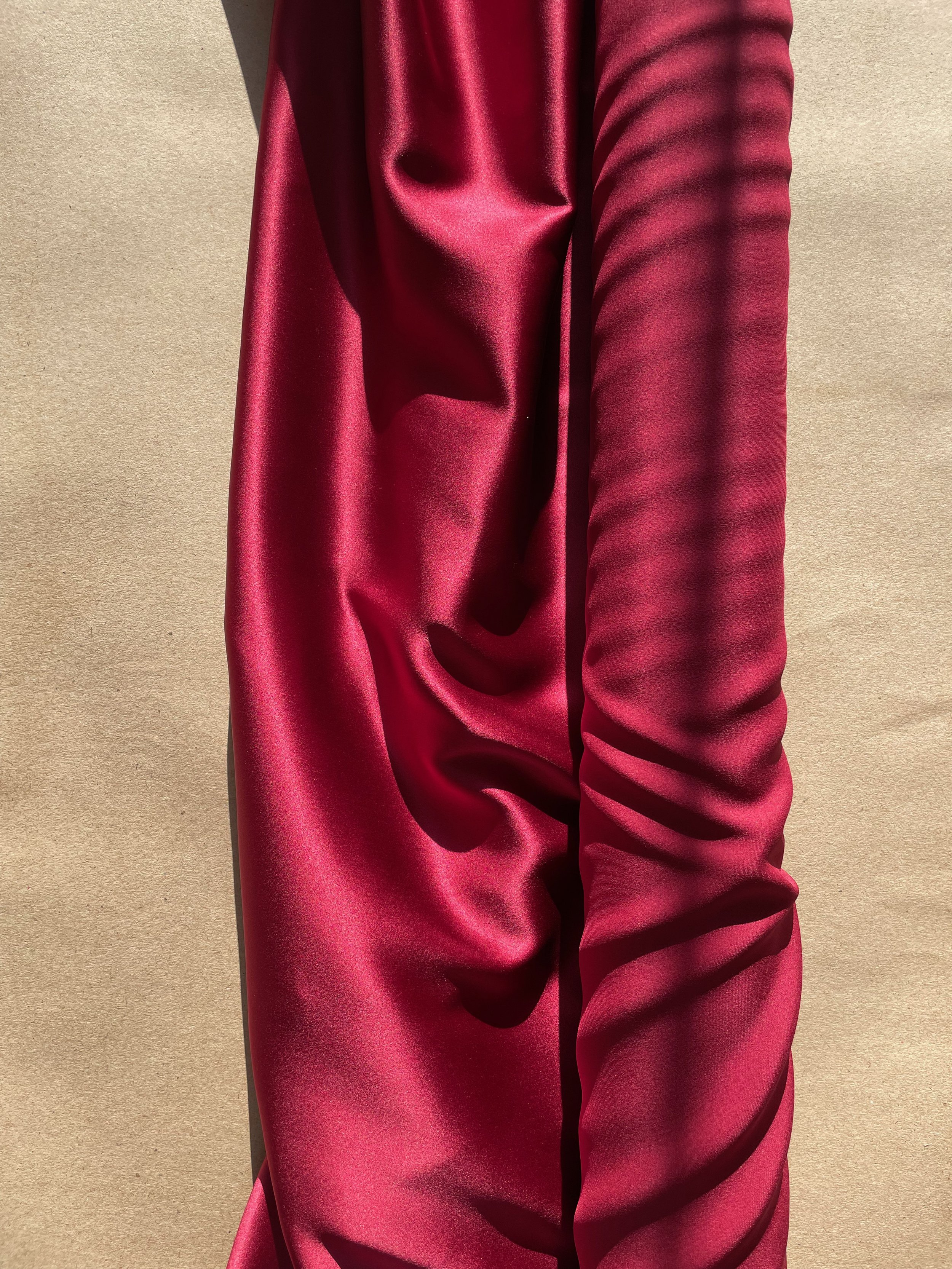 Cranberry Stretch Silk