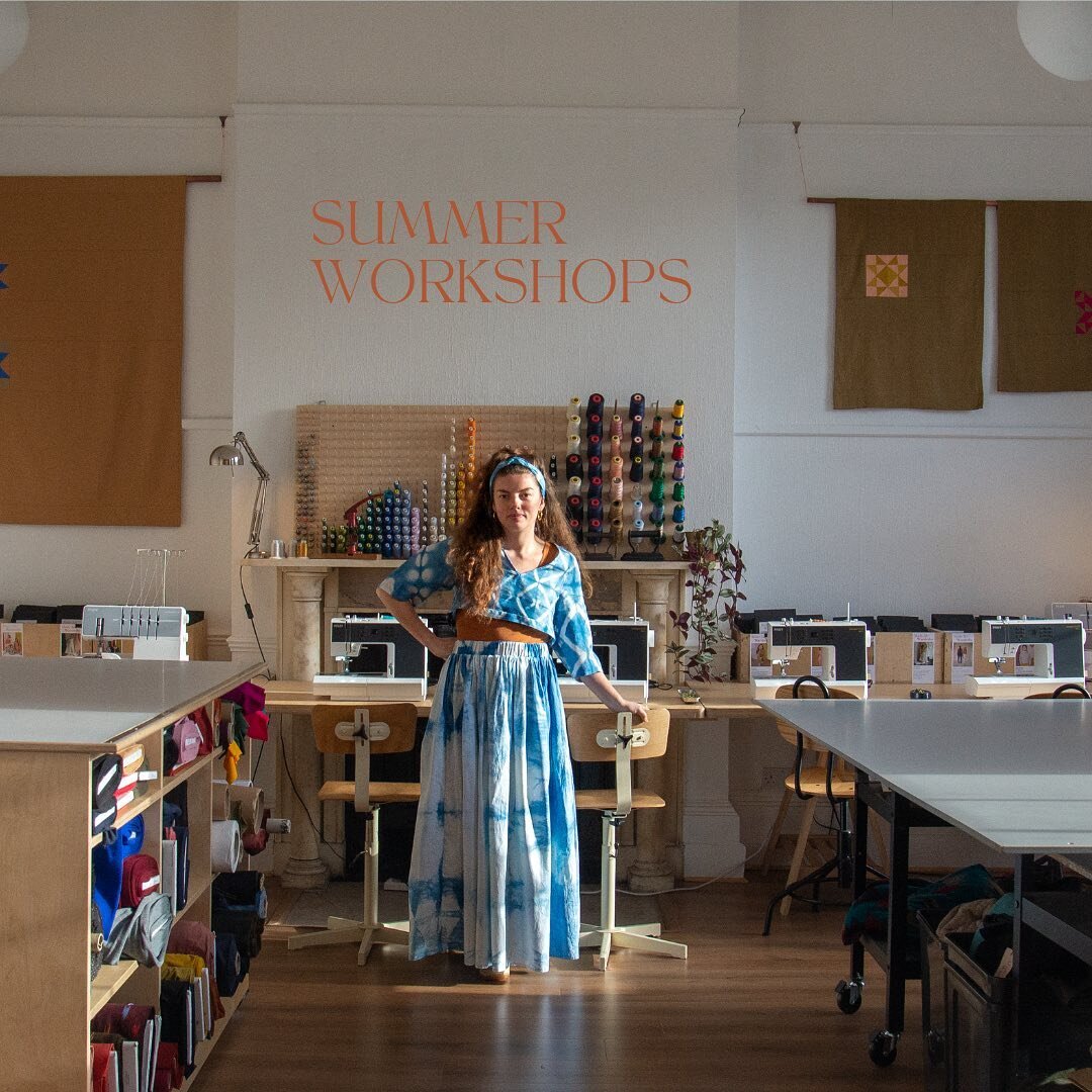 Our Summer Sewing Workshops are now on sale ✨ We&rsquo;ve got some super special dates for your diaries. Swipe to see the full list and use the code EARLYBIRD23 at checkout to save 10% when you book before 15th April ✂️ for full details check out our