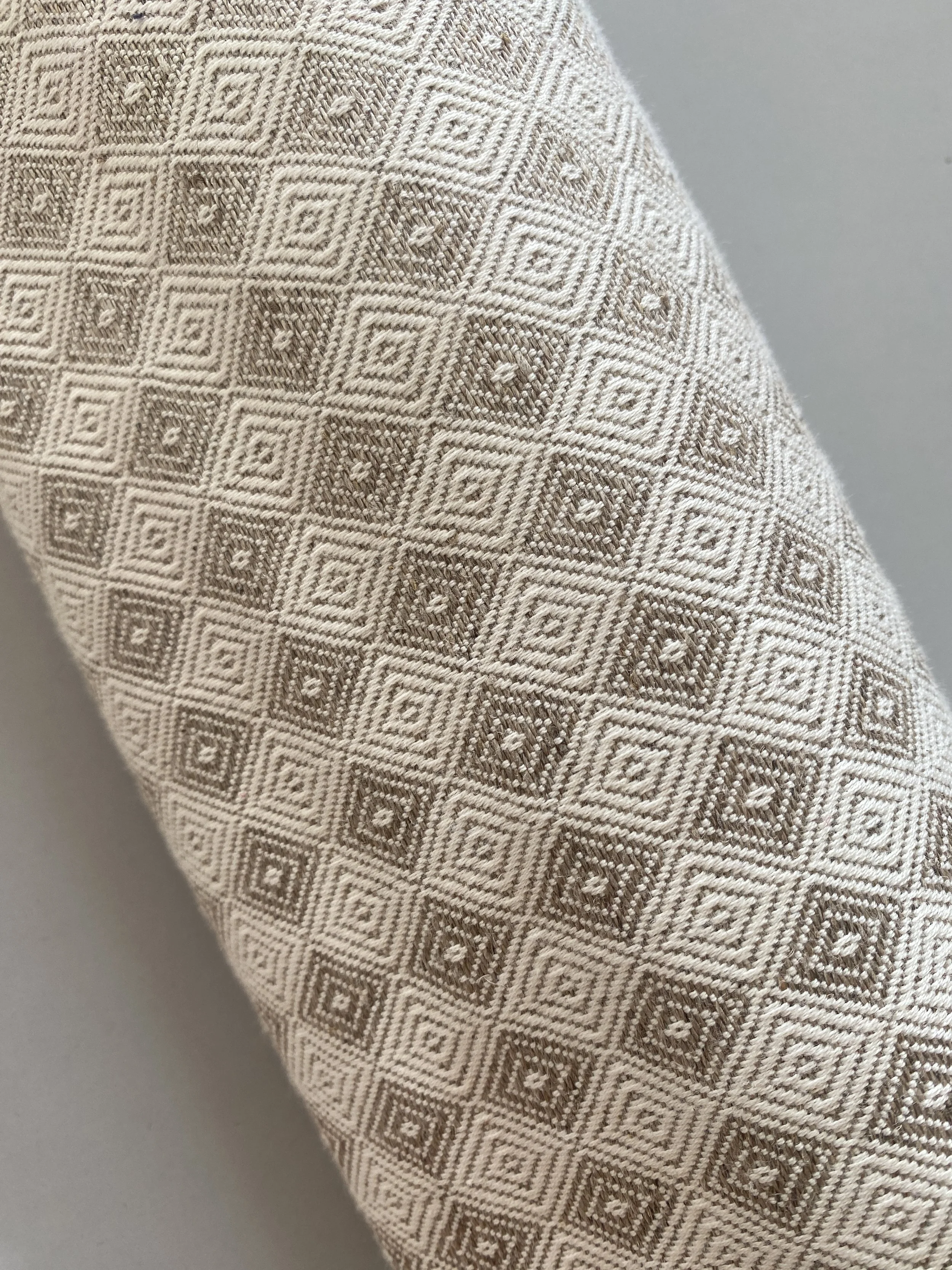 Remnant - 1.8m Organic Cotton Diamond Jacquard