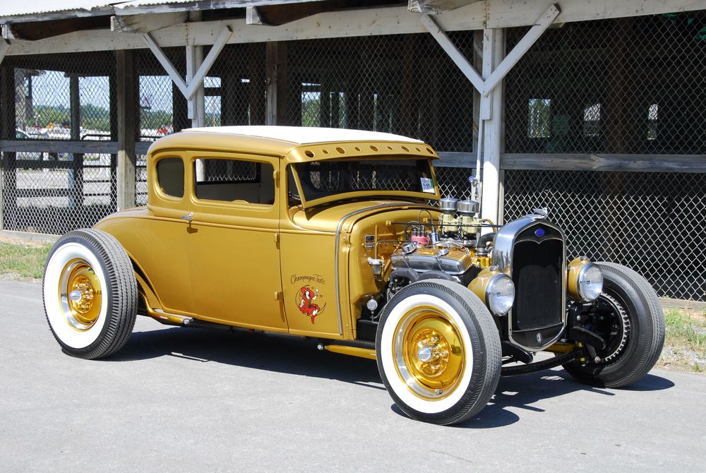 1930 Ford Coupe Champagne Taste — Michigan's Traditional Hot Rod And