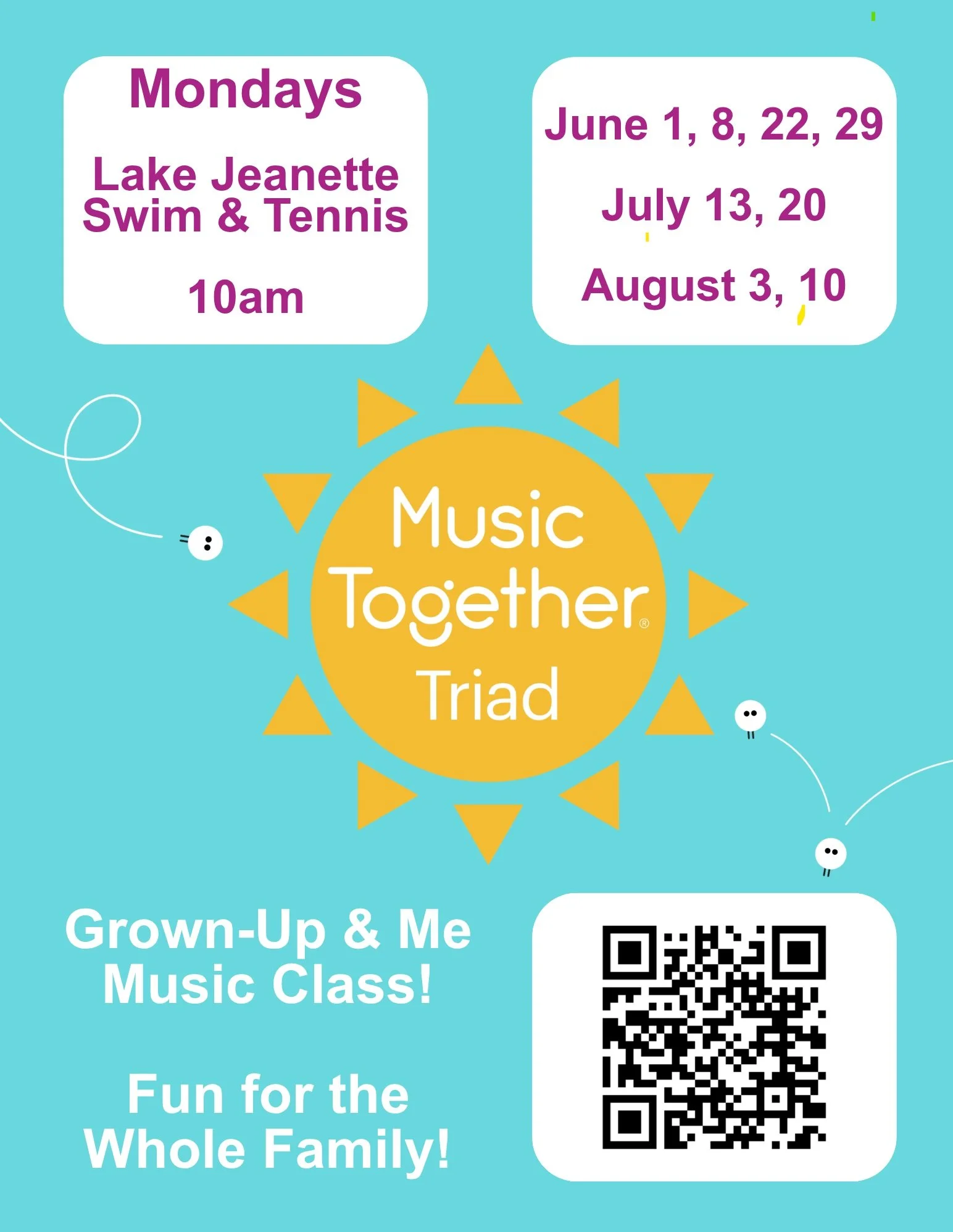 Monday - Music Together Triad – 8 Week Summer 2026 Session