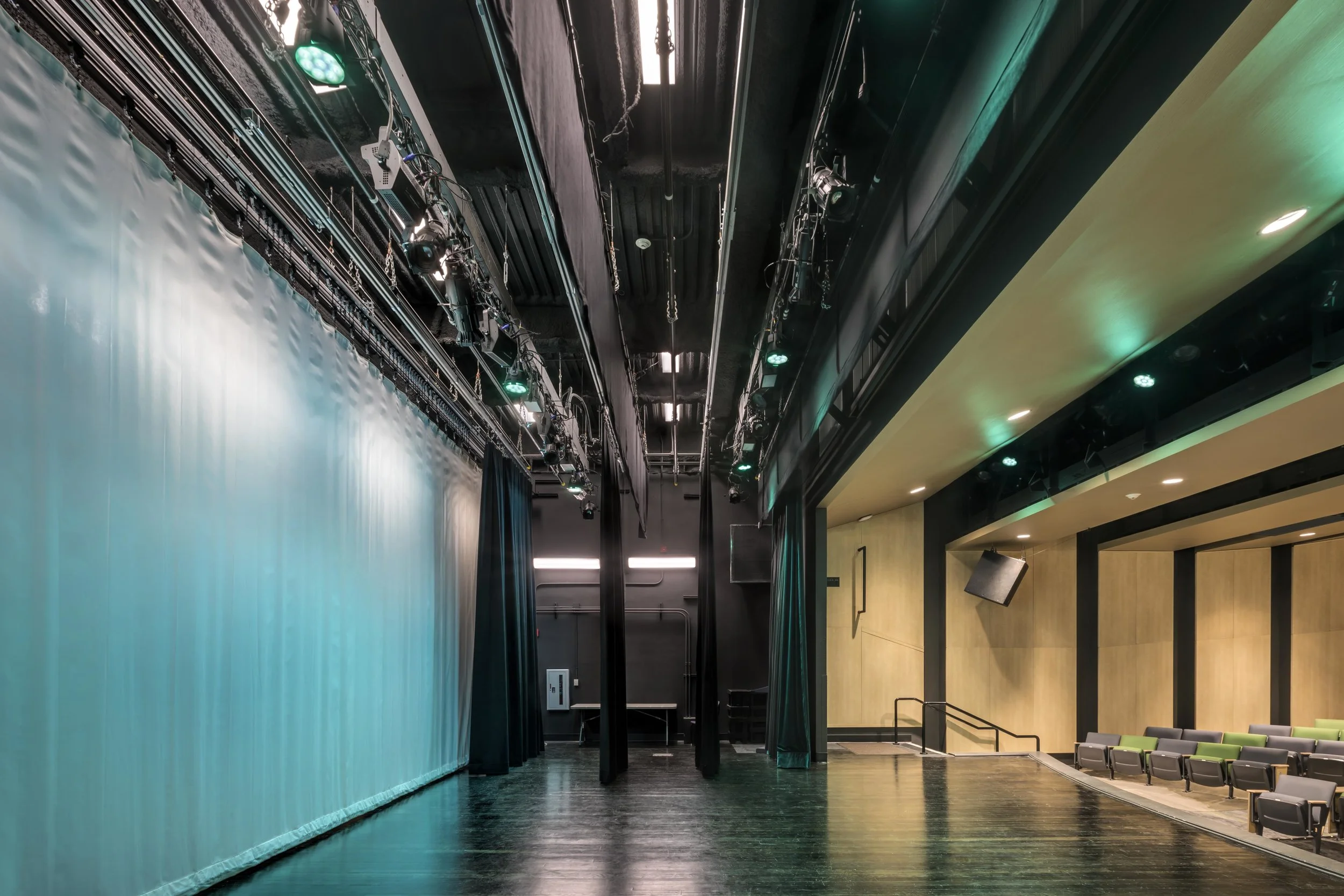 Let there be Light New stage lighting includes modern LED fixtures and upgraded technology throughout the theater offers more lighting control.