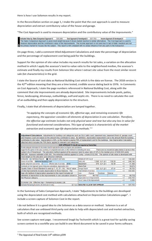 Reporting Solomon Adjustment Calculator