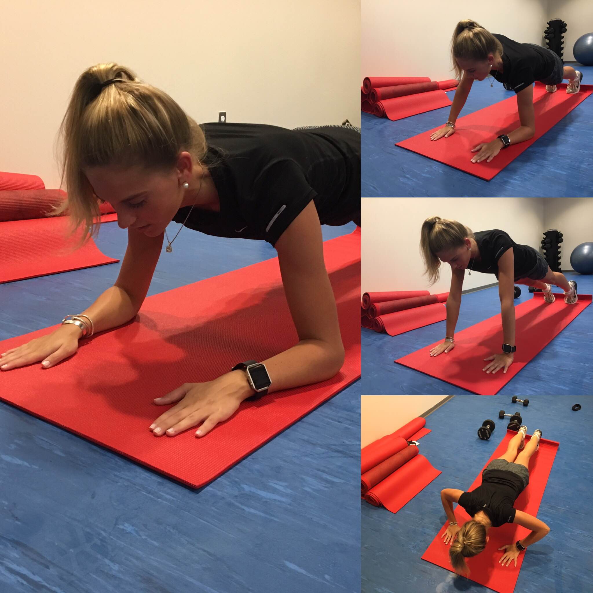 PLANK TO PUSH-UPS