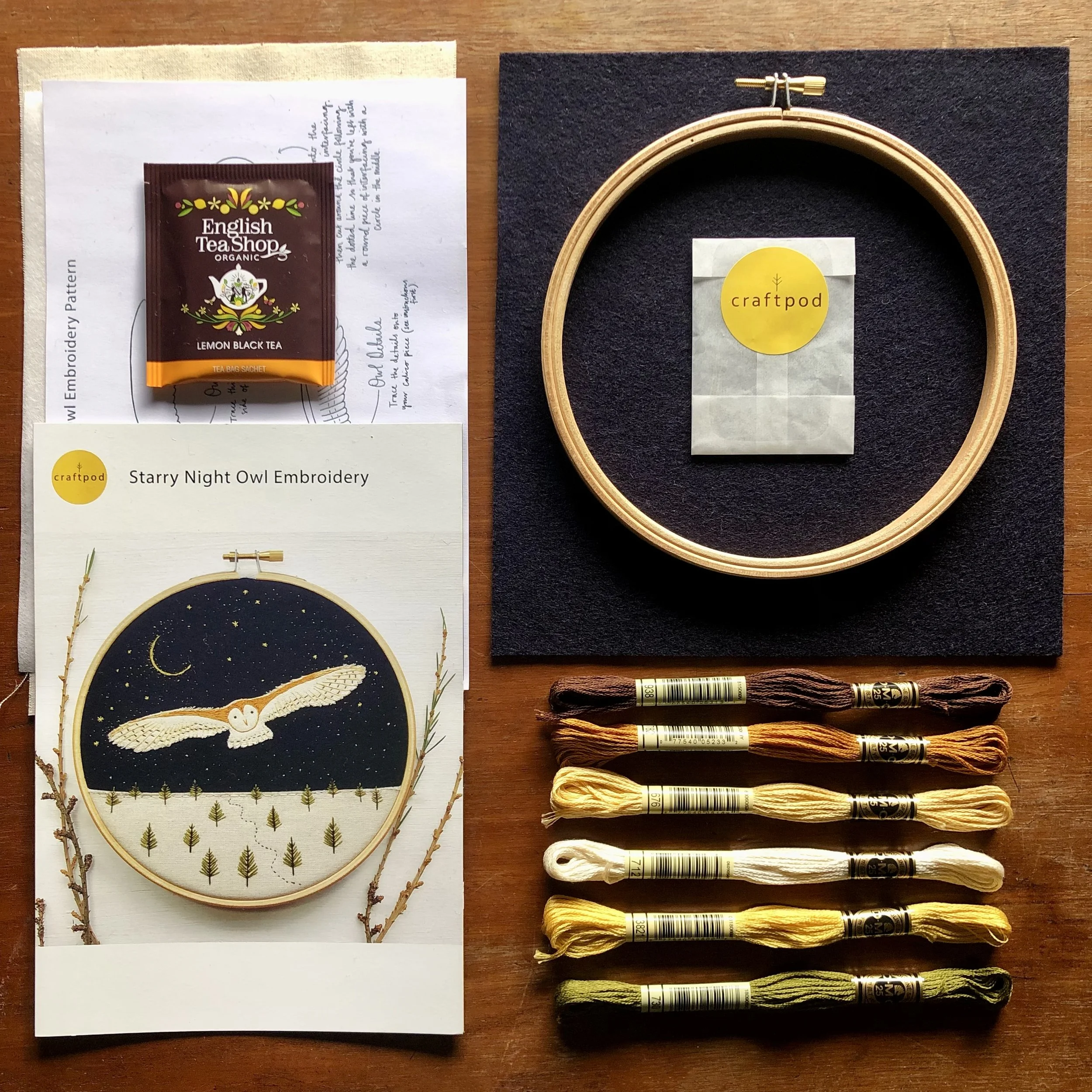 Owl Embroidery Kit