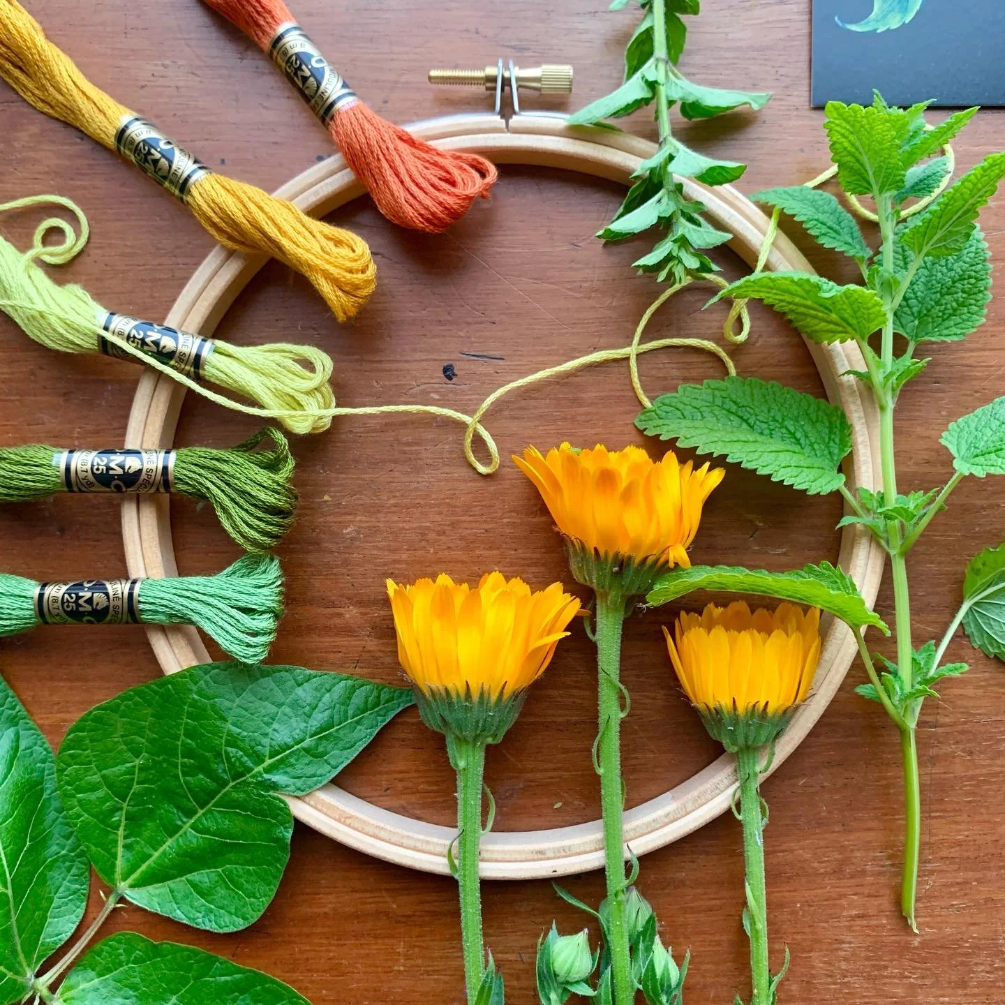 A little peak at some of the colours I&rsquo;ve been working with on the Summer 2026 Craftpod, which launches tomorrow at 9am! 🌿☀️ 

#craftpod  #embroidery  #slowstitching