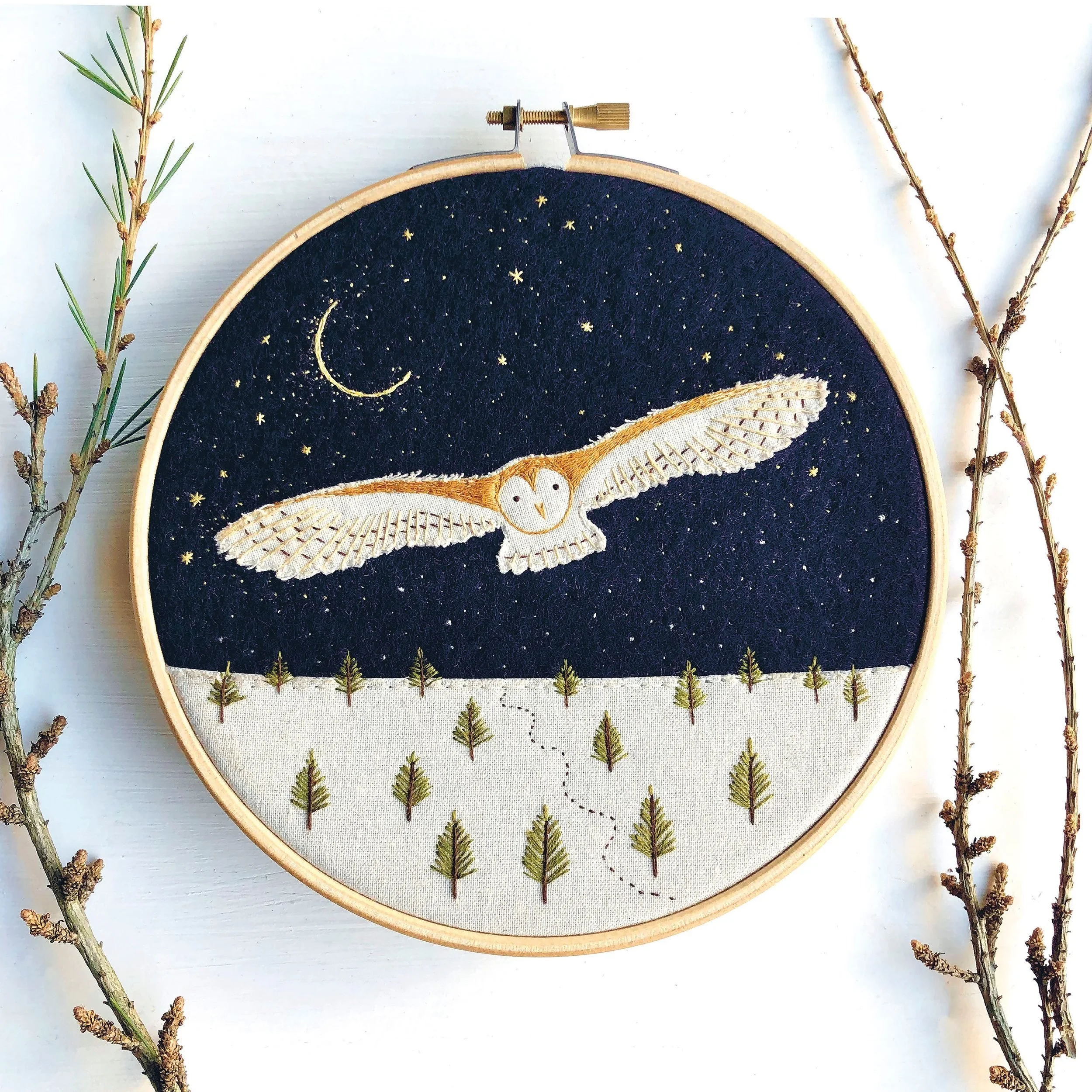 Owl Embroidery Kit