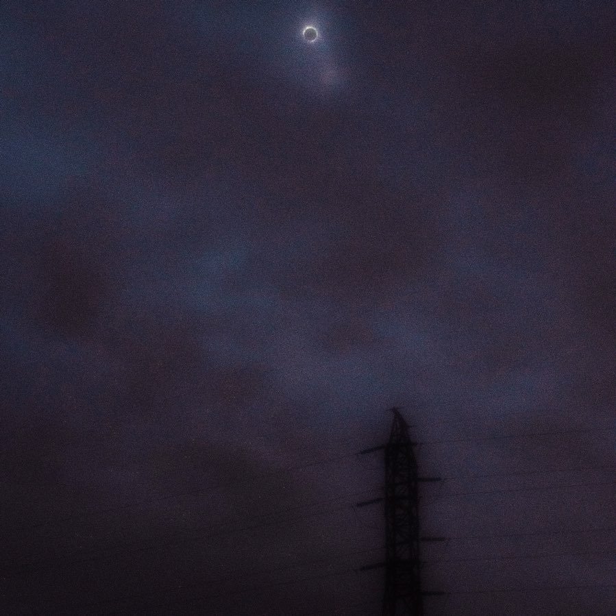 .
Totality 
Buffalo, NY
.
.
.
.
.
Unedited other than slight contrast/color correction. 
Still can&rsquo;t believe I got this shot. We scouted the location the day before around the same time and I did my best to plan. I thought the clouds were gonna
