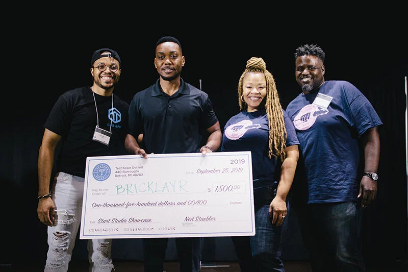  Bricklayr Wins First Place in TechTown Detroit’s Start Studio. 2nd and 3rd place winners include  Gas App and  Detroit Maid  