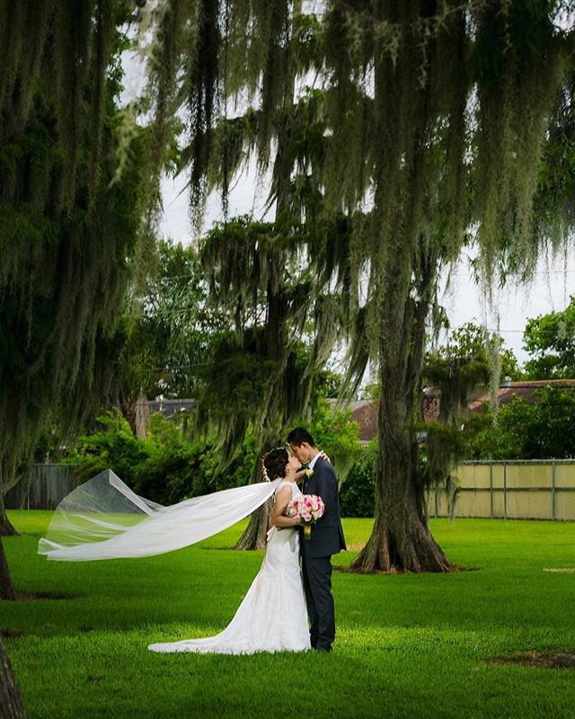 It was such a pleasure traveling to the Big Easy for this super fun couple! Thanks Vy and Kevin! #neworleanswedding #neworleans #weddingphotography #davidkimphotography #weddingveil #bigeasy #nola #summerwedding #lousiana #southernwedding #southernch
