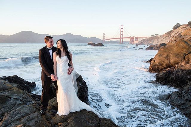 It&rsquo;s your wedding dress, you should wear it more than once.  Sunset #trashthedress photo shoot.