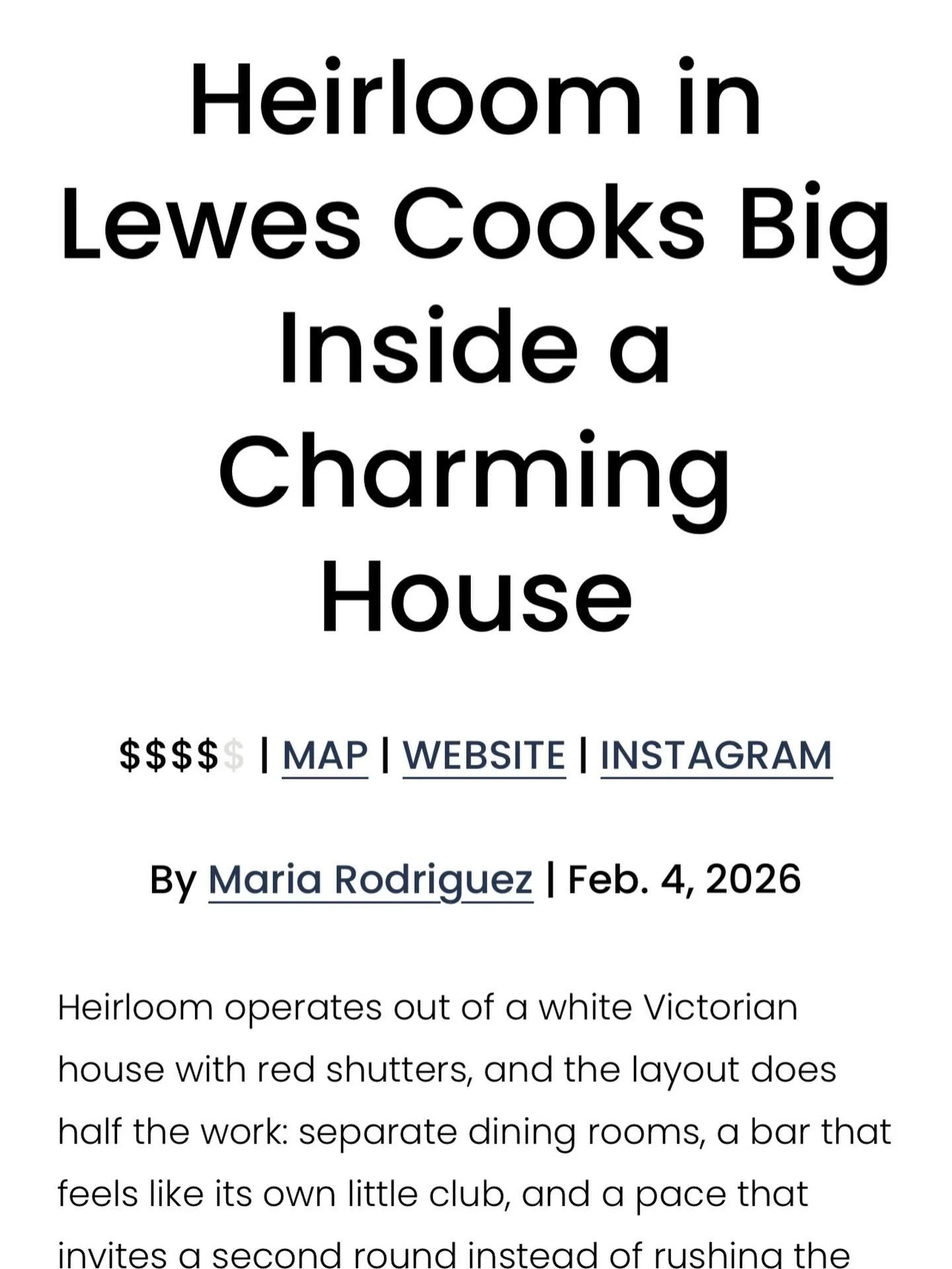A huge thanks to The Adventurist for showcasing Heirloom restaurant, but more importantly, highlighting the (behind the scenes) kitchen squad that creates all the magic ✨

Austin, Frank, Tommy, Doug &amp; Frank are the geniuses behind our evolving hy