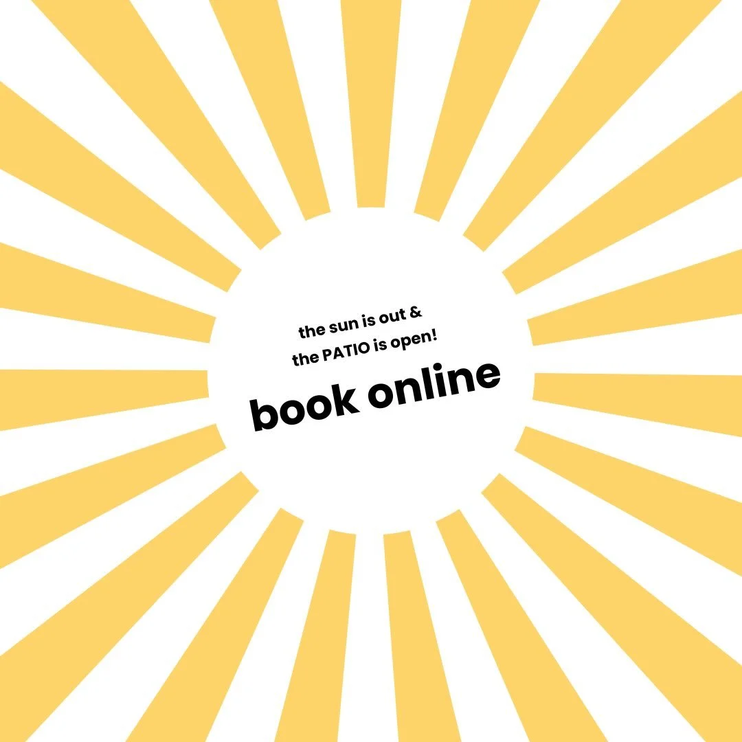 ☀️ 🌿🍴☀️🌿🍴

the PATIO is OPEN at 5 pm

tonight, Wednesday, August 5th 
tomorrow, Thursday, August 6th 
andddd the next day&hellip;.Friday, August 7th 

☀️ 🌿🍴☀️🌿🍴

be sure to book ahead for reservations, 
as our book opens 30 days out, 
simply 
