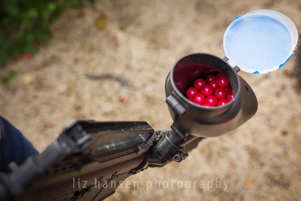 Gender reveal party with a PAINTBALL GUN! — Liz Hansen Photography