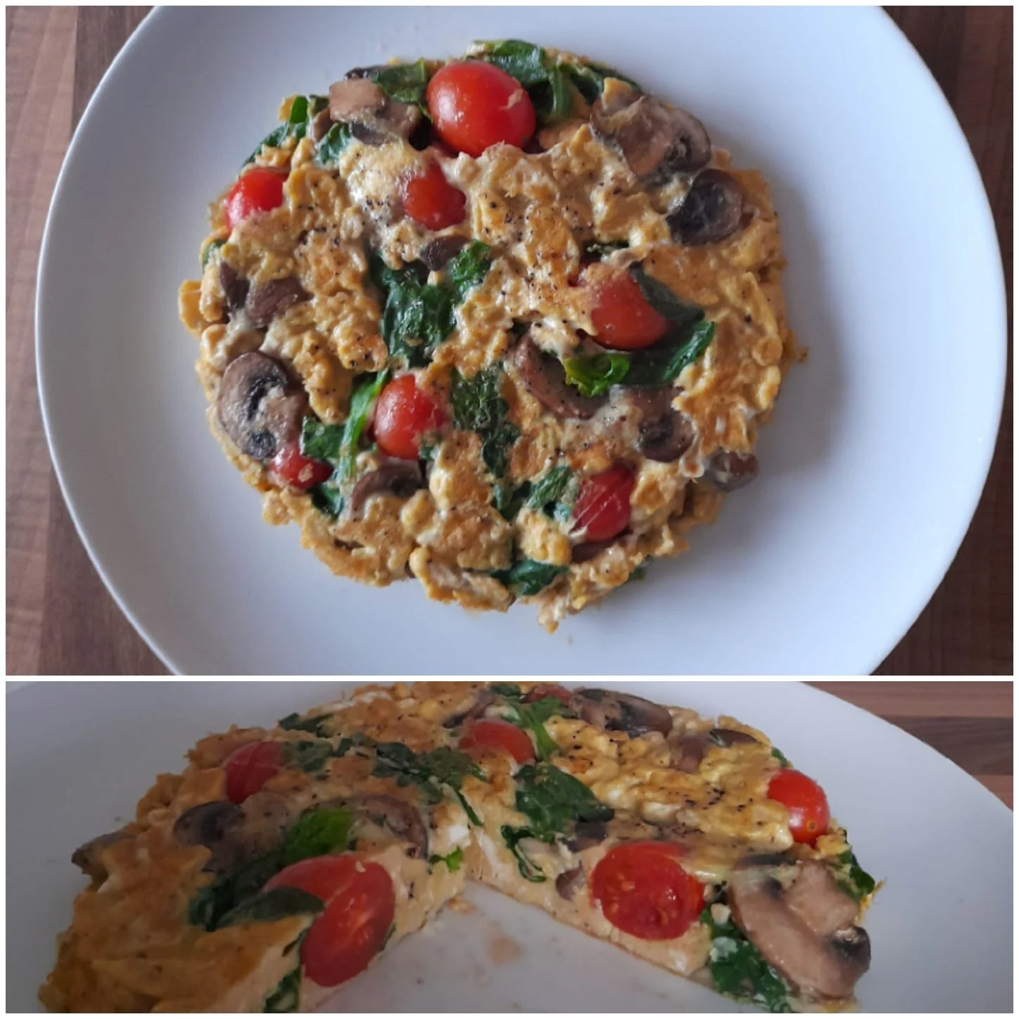 Tessie prepared the meal earlier to show young people what they could expect their dish to be like.