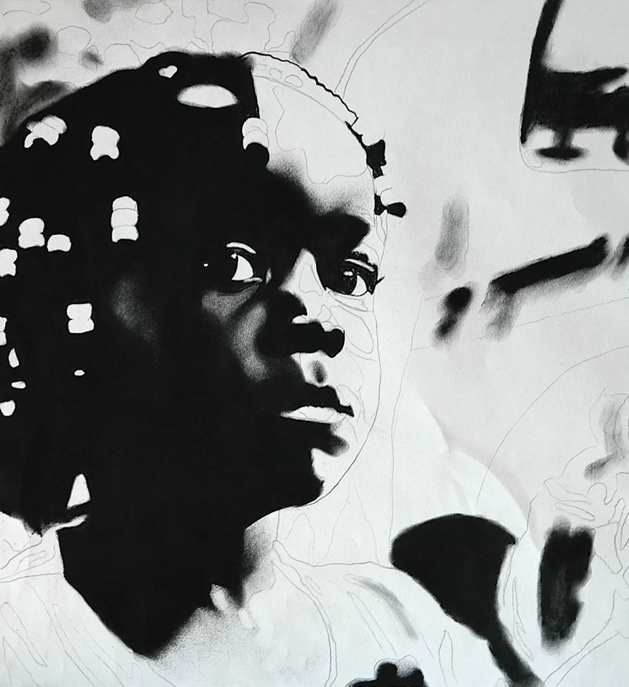 Charcoal // 16" x 17"