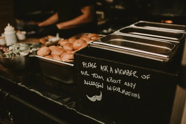 asian food truck at hindu wedding reception