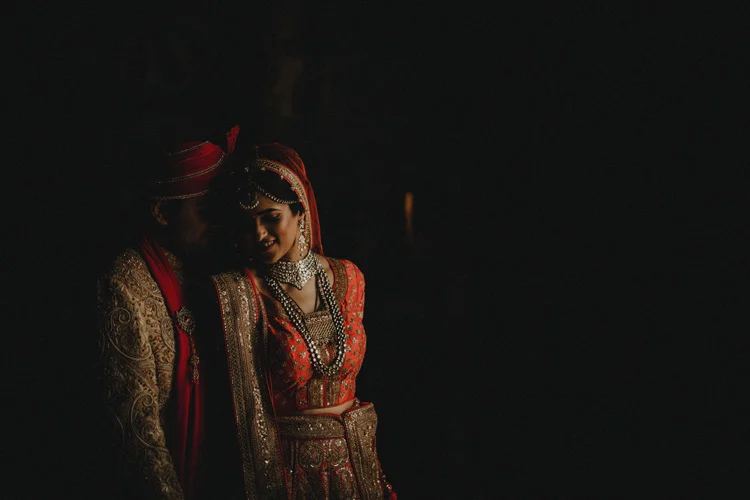 asian couple get close after hindu ceremony in southampton
