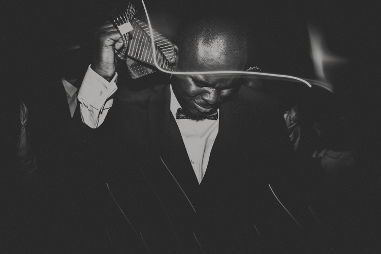 wedding guest dancing at froyle park wedding reception