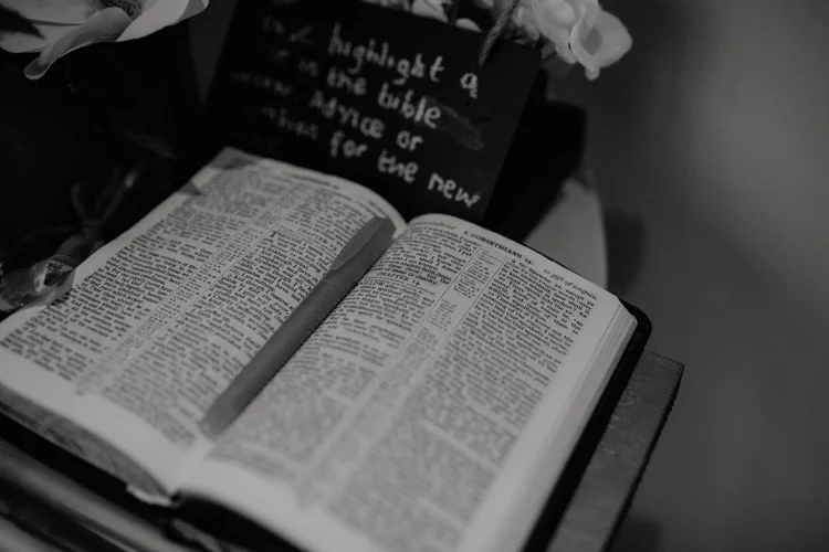 a bible left a froyle park wedding reception