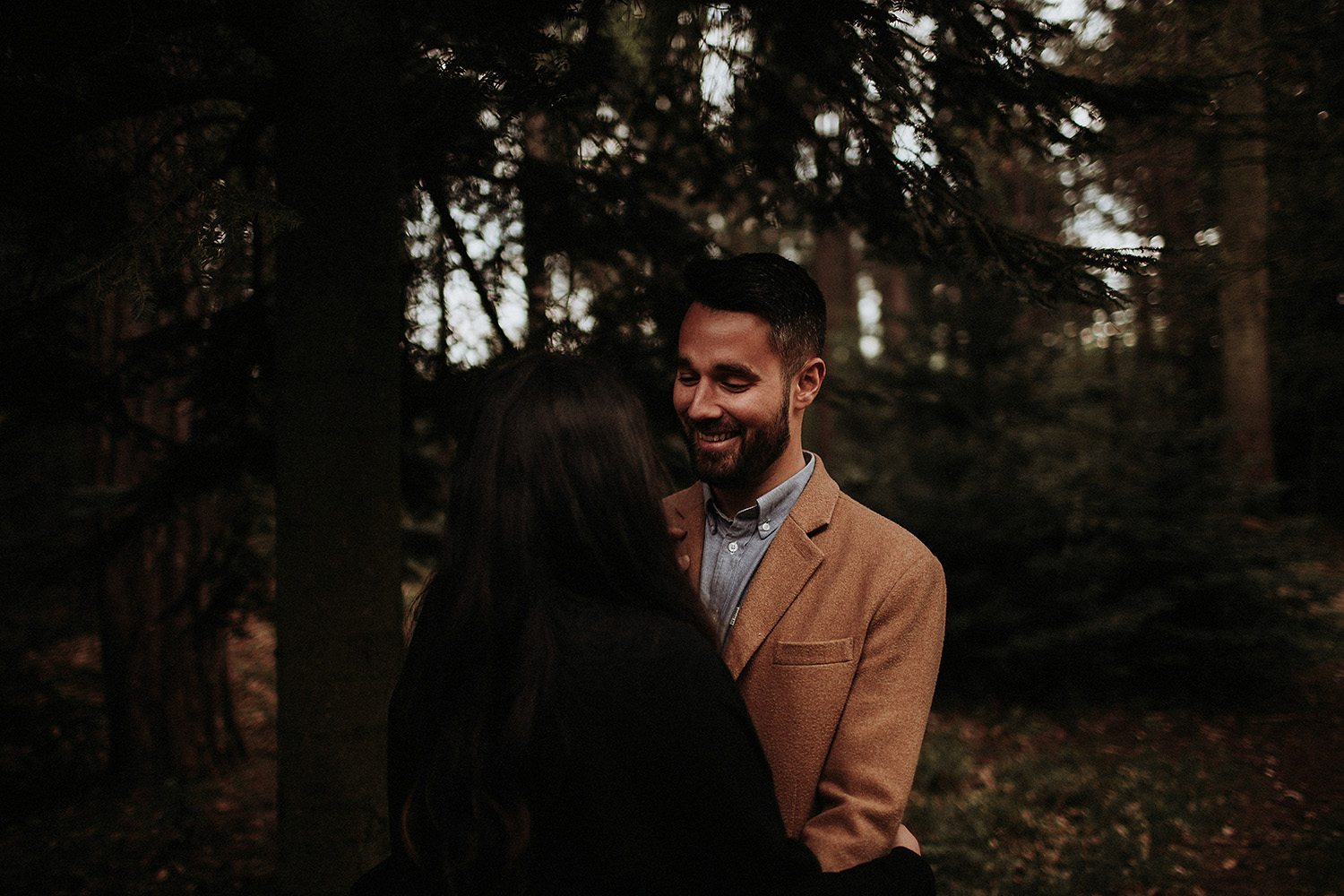 Copy of Copy of Copy of Copy of couple share laugh during London engagement session 